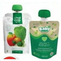 Baby Gourmet or Love Child Baby Food Pouches