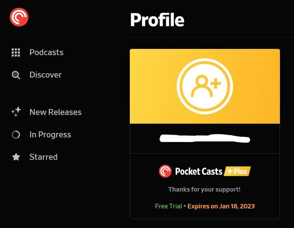 pocket casts support private feed