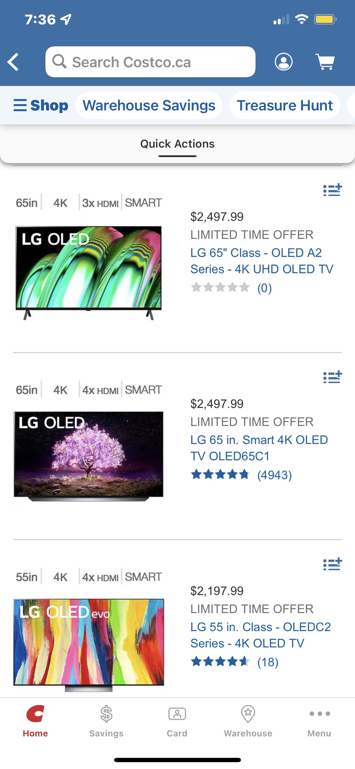 OLED TV OLED65C1, 65