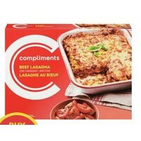 Compliments Chicken Beef or Vegetable Lasagna or Macaroni & Cheese 