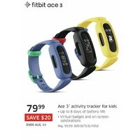 Fitbit Ace 3 Activity Tracker For Kids