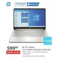 HP 15" Laptop 