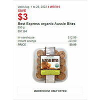 Best Express Organic Aussie Bites