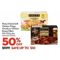 Pinty's Pub & Grill Chicken Wings, Chunks Or Chicken Breast Fillets