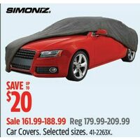 Simoniz Car Covers