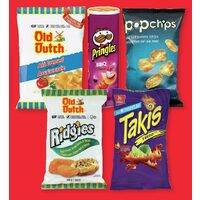 Old Dutuch Potato Chips or Ridgies, Pringles, Takies or Popchips