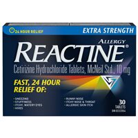 Reactine Tablets, Benadryl Caplets, Pepcid Acid Controller or Imodium Tablets