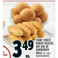 Front Street Bakery Kaisers, Hot Dog or Hamburger Rolls