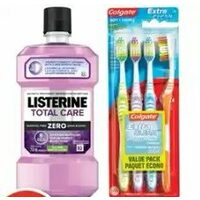 Listerine Total Care Mouthwash Colgate Extra Clean Manual Toothbrushes Optic White Advanced Toothpaste