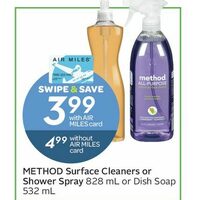 Method Surface Cleaners Or Shower Spray Or Dish Soap