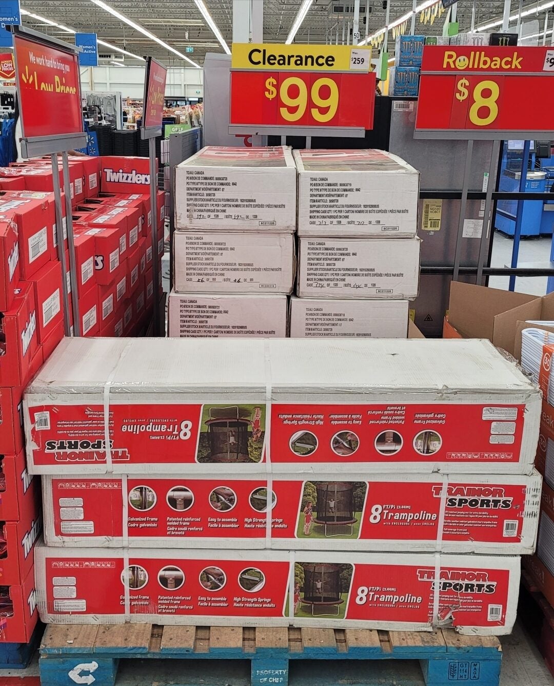 [Walmart] YMMV Trainor Sports 8FT Trampoline and Enclosure 99