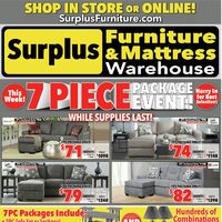 Surplus Furniture - 7-Piece Package Event (Sudbury/ON) Flyer