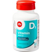 Life Brand Vitamin D3 2500 IU Tablets
