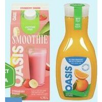 Oasis Pure Orange Juice or Nature Collection Premium Tropical, Oasis Smoothies or Health Break