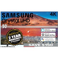 Samsung 50" 4K Crystal Display UHD TV