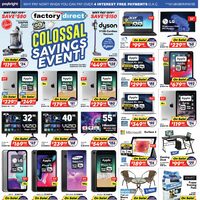 Factory Direct - Weekly Deals - Colossal Savings Event Flyer