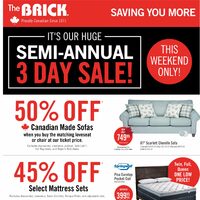 The Brick - Saving You More - Semi-Annual Sale (West) Flyer