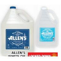 Allen’s White or Cleaning Vinegar or Reinhart’s Apple Cider Vinegar