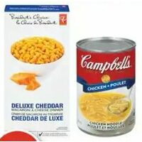 Campbell's Condensed, Nongshim Noodle Soup or PC Macaroni & Cheese Dinner