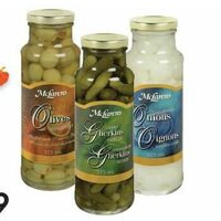 Mclarens Olives Gherkins or Onions 
