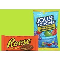 Hershey's Family Bars or Joliy Rancher Candy Peg Bag