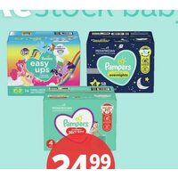 Pampers Super Boxed Diapers or Training Pants