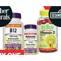 Webber Naturals or Sesame Street Vitamins or Herbal Supplements 
