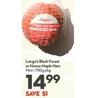 Longo's Black Forest Or Honey Maple Ham