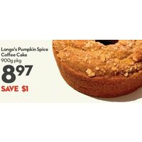 Longo's Pumpkin Spice Coffee Cake