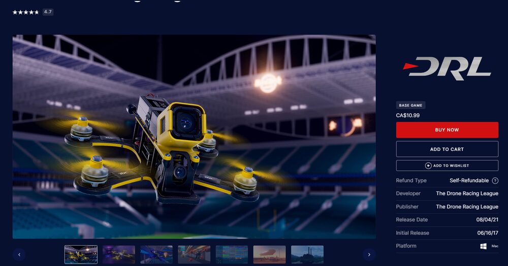 the drone racing league simulator play