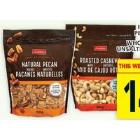 Irresistibles Pecan Halves, Whole Roasted Unsalted Cashews