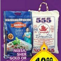 Neesa, Sher Gold Or Phoenicia 555 Basmati Rice