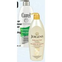 Jergens Shea Butter or Curel Fragrance Free Lotions or Biore Ultra Deep Strips