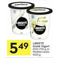 Liberte Greek Yogurt Or Mediterranee