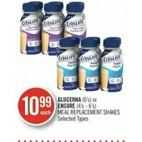 Glucerna Or Ensure Meal Replacement Shakes