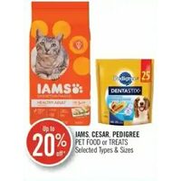 Iams, Cesar, Pedigree Pet Food Or Treats