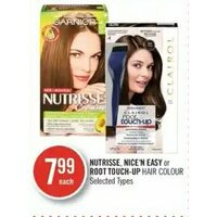 Nutrisse, Nice'n Easy Or Root Touch-Up Hair Colour