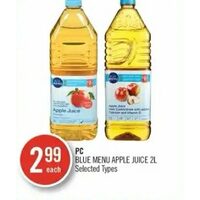 PC Blue Menu Apple Juice
