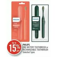 Philips One Battery Toothbrush Or Rechargeable Toothbrush