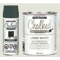 All Can Sizes of Rust-Oleum Chalked Paint
