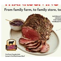 Longo's Certified Angus Beef Prime Rib Steak Or Roast Beef