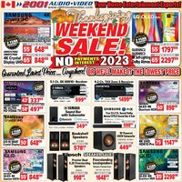 2001 Audio Video - Weekly Deals - Thanksgiving Weekend Sale  Flyer