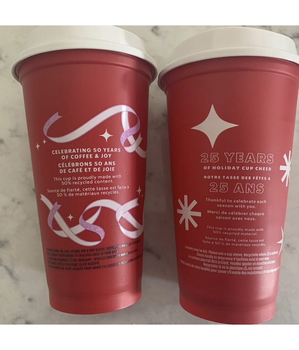 Celebrating 25 years of Starbucks (mostly) red holiday cups