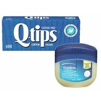 Q-Tips Cotton Swabs or Vaseline Petroleum Jelly