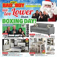 Bad Boy Furniture - Lower Than Boxing Day Sale Flyer