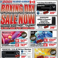 2001 Audio Video - Weekly Deals - Boxing Day Sale Now Flyer