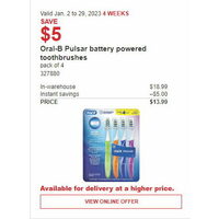 Oral-B Pulsar Battery Powered Toothbrushes