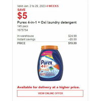 Purex 4-in-1 + Oxi Laundry Detergent