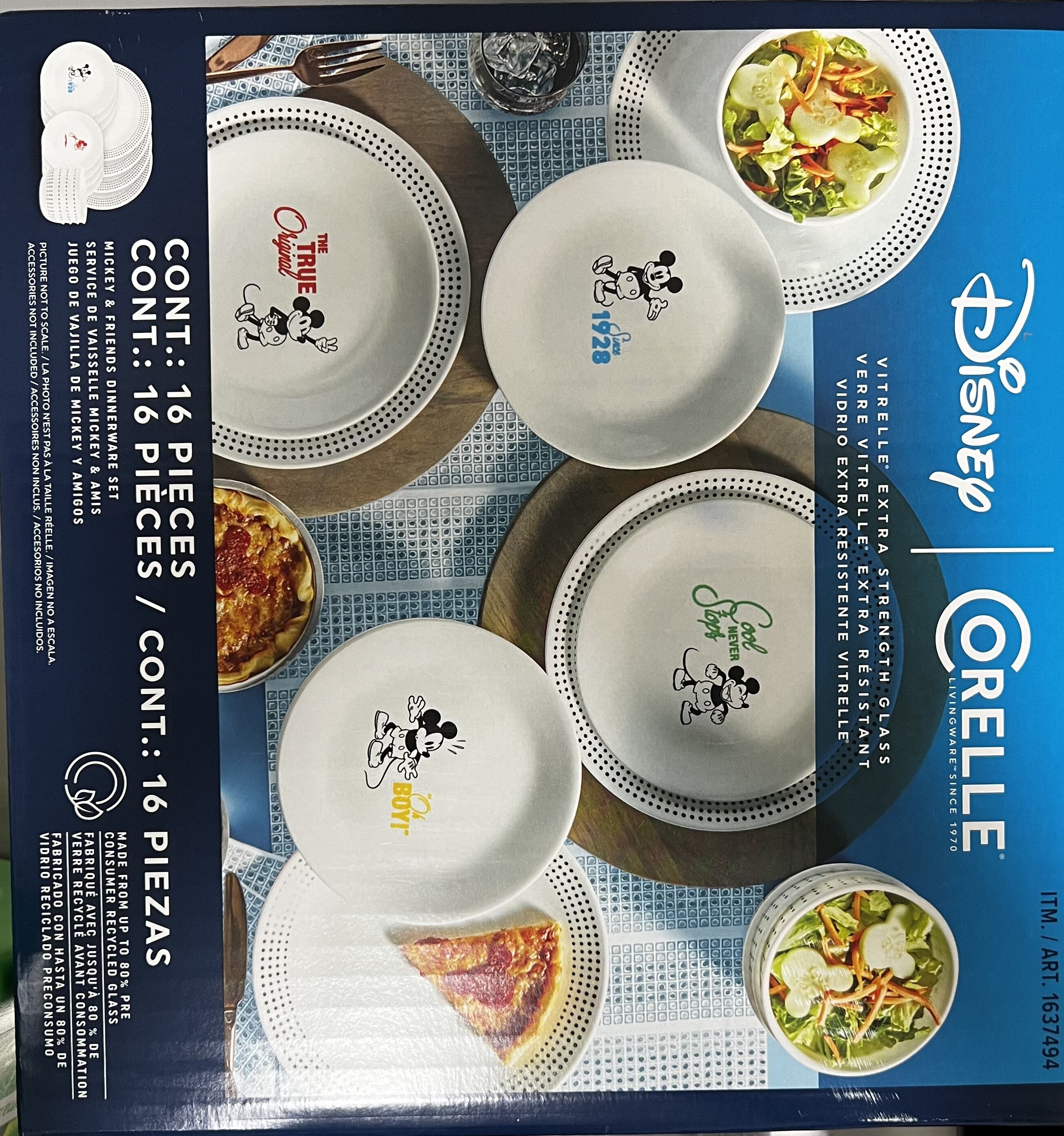 Disney Corelle 16-Piece Dinnerware Set Only $29.97 at Costco