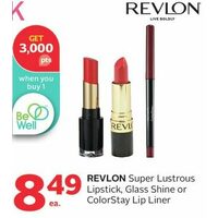 Revlon Super Lustrous Lipstick, Glass Shine Or Colorstay Lip Liner